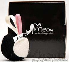 Meow kamuoliukas Black White vilnoninis